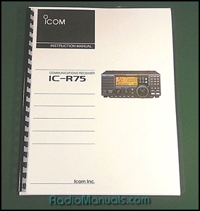 Icom IC-R75 Instruction Manual Icom IC-R75 Instruction Manual